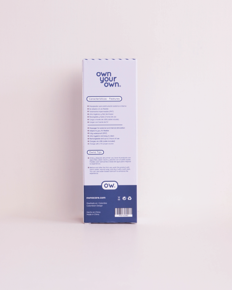 CALL-ME Vibrador semi-flexible para estimulación interna punto G