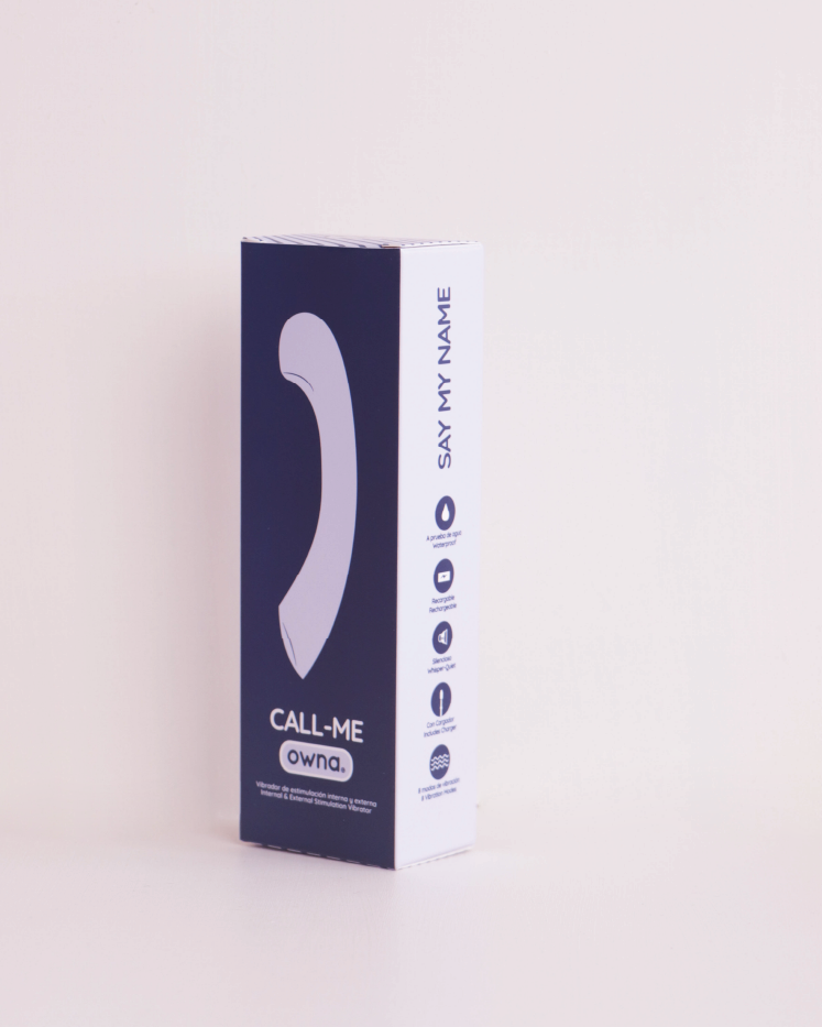 CALL-ME Vibrador semi-flexible para estimulación interna punto G
